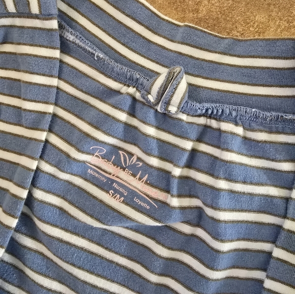 Blue Striped | BABY BE MINE | Long Sleeve Robe - Picture 4 of 4